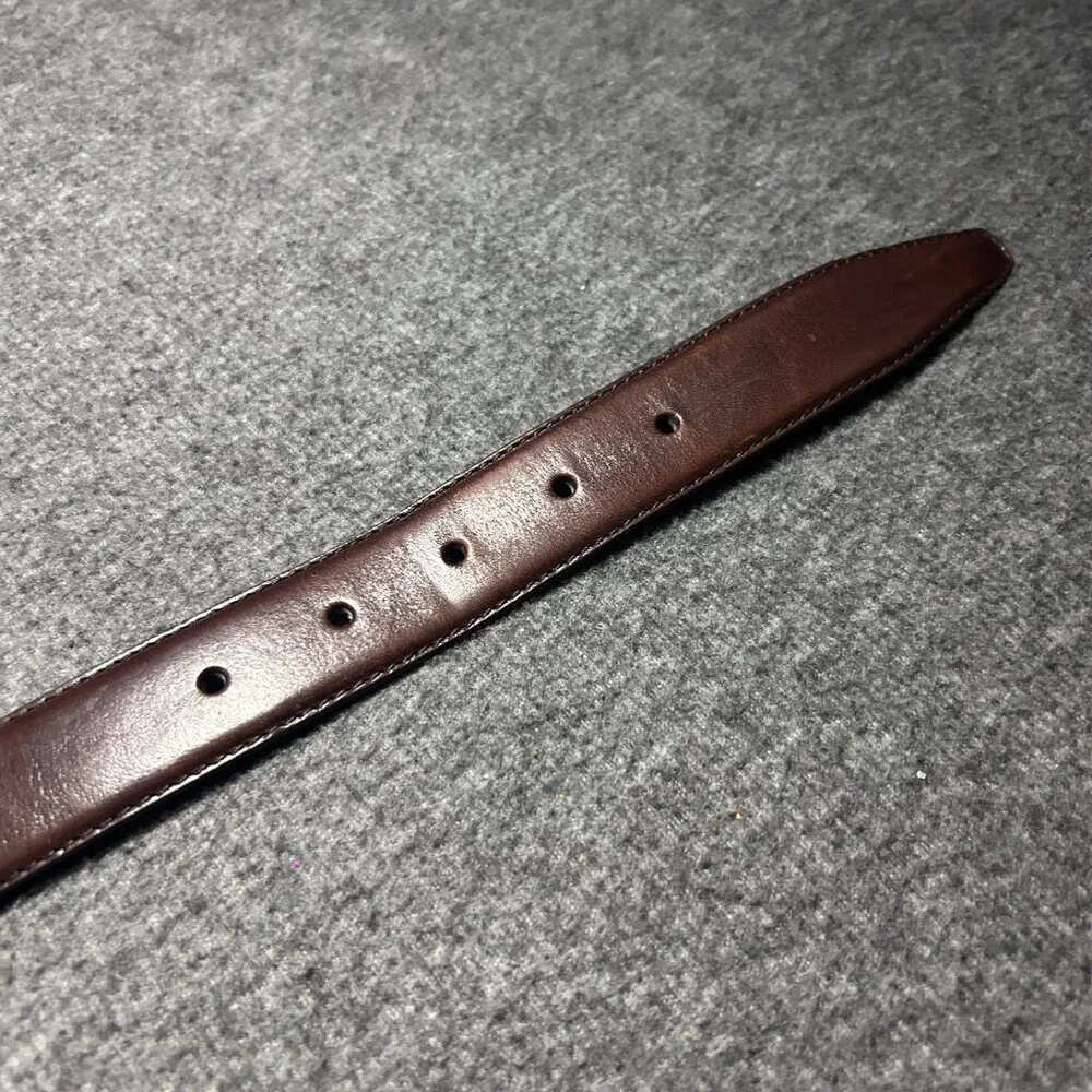 Fossil Leather‎ Belt Men’s Medium Mahogany Brown Medium Classic